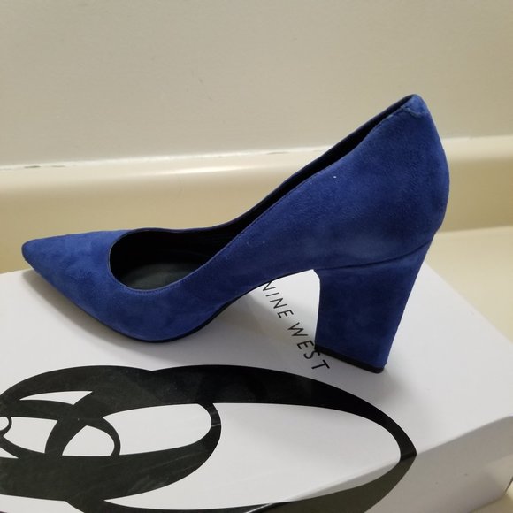 New Nine West Cobal Blue Pumps - Picture 1 of 8